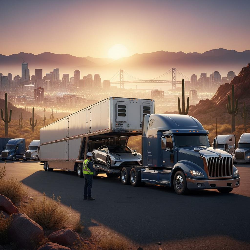 Phoenix Arizona to Dallas Texas door-to-door interstate car hauling