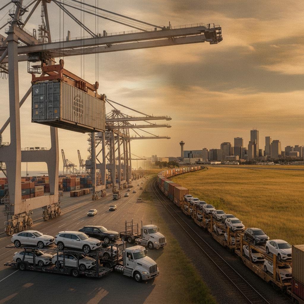 Port of Los Angeles California to Winnipeg Manitoba rail drayage service